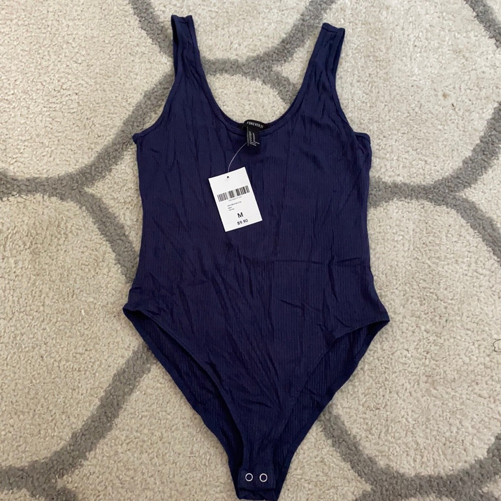 NAVY BLUE BODY SUIT